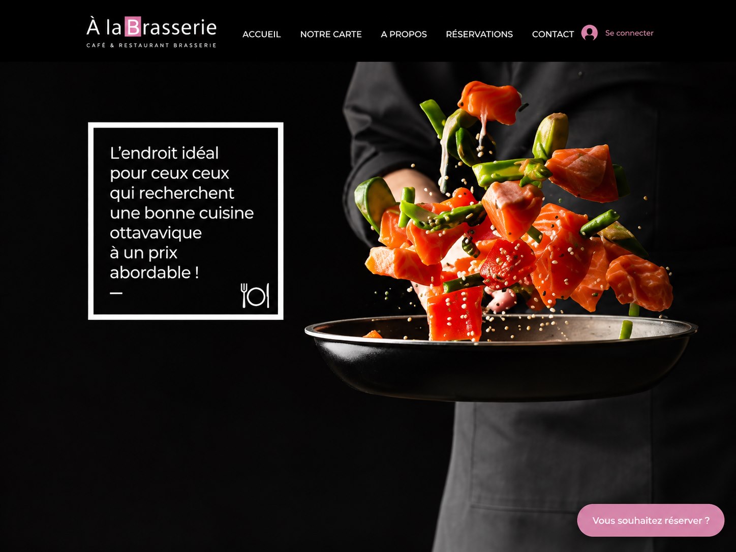 À La Brasserie website preview