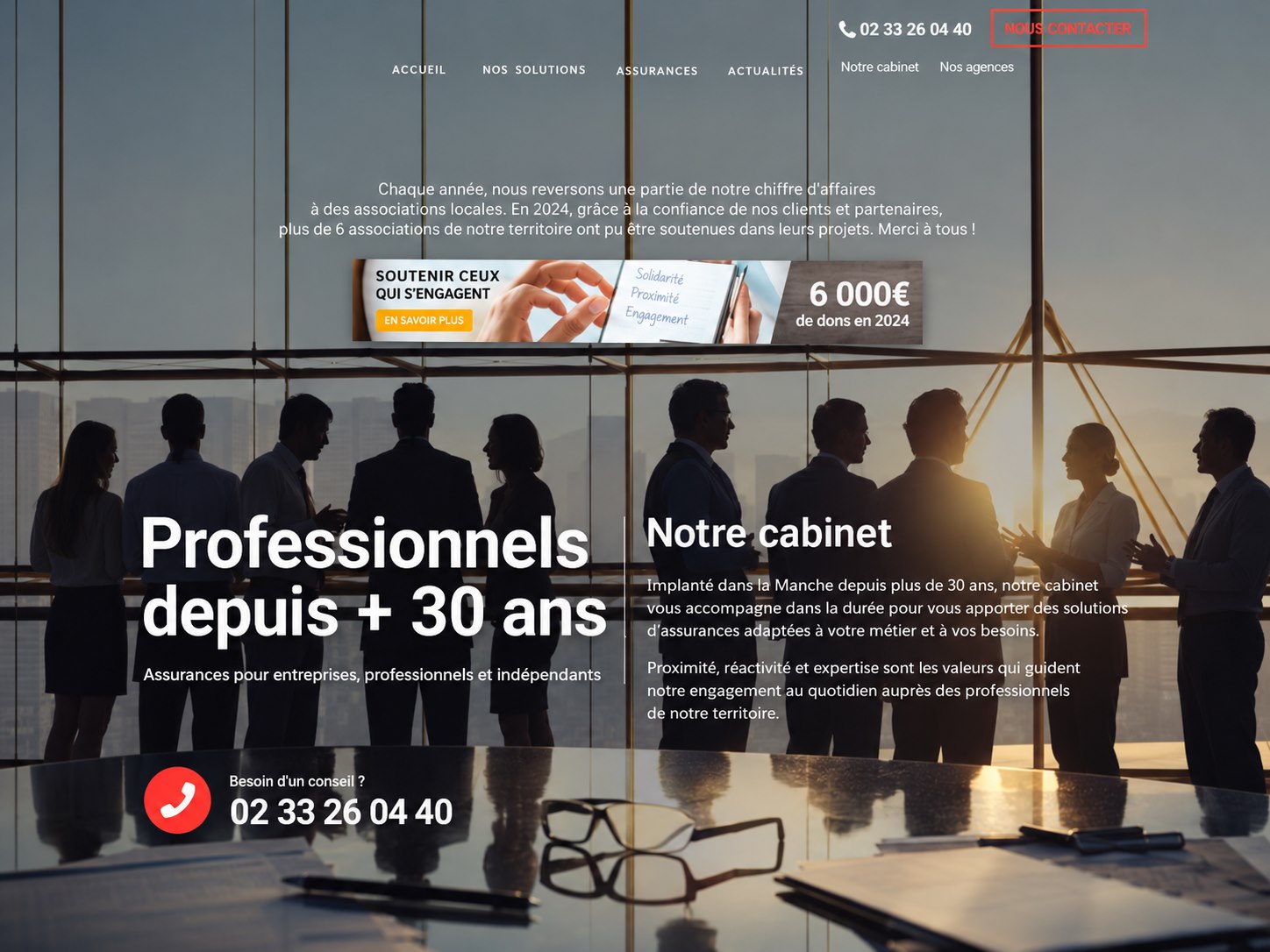 AAC Assurances website preview